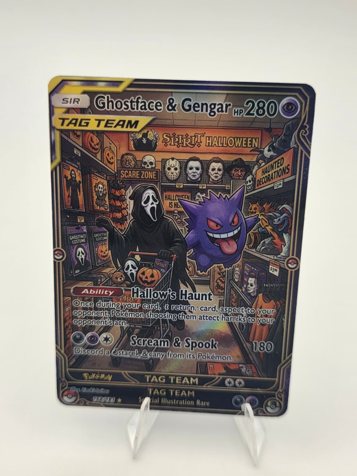 CUSTOM FAN ART Gengar Ghost Holo Card CUSTOM FAN ART Gengar Ghost Holo Card