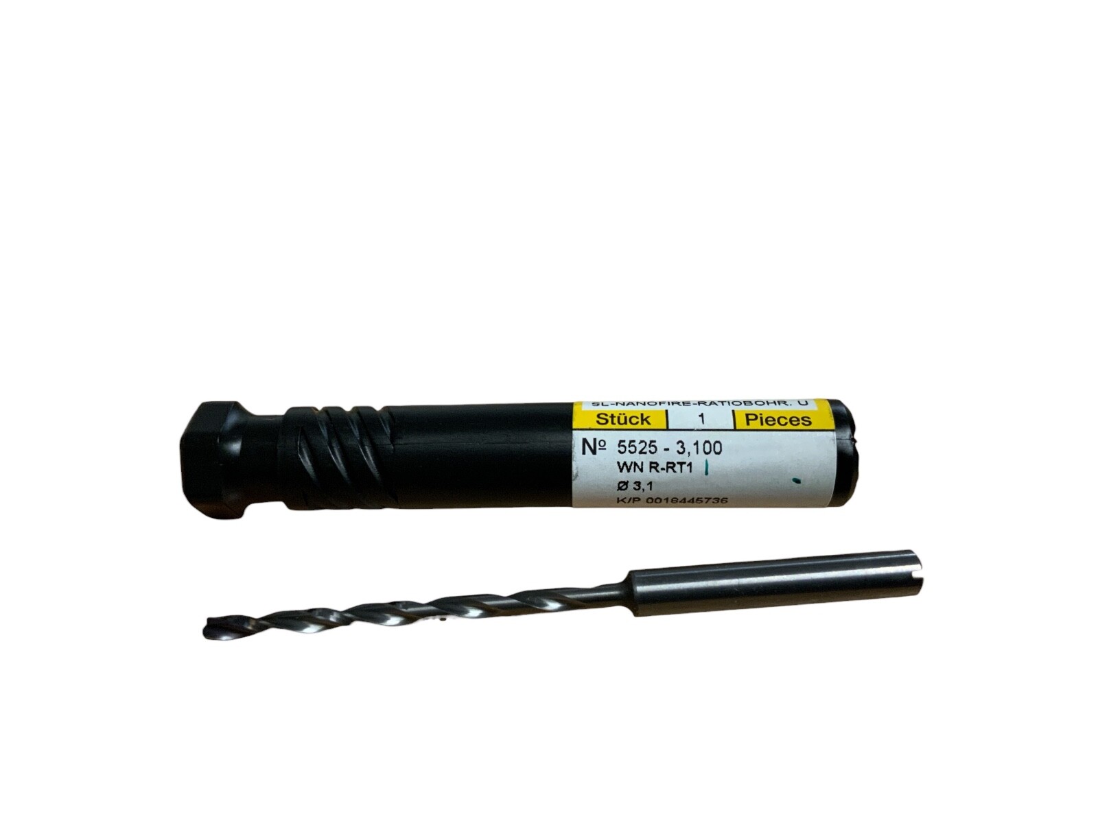 Guhring Carbide 2 Flute Drill 5525-3100, WN R-RT1