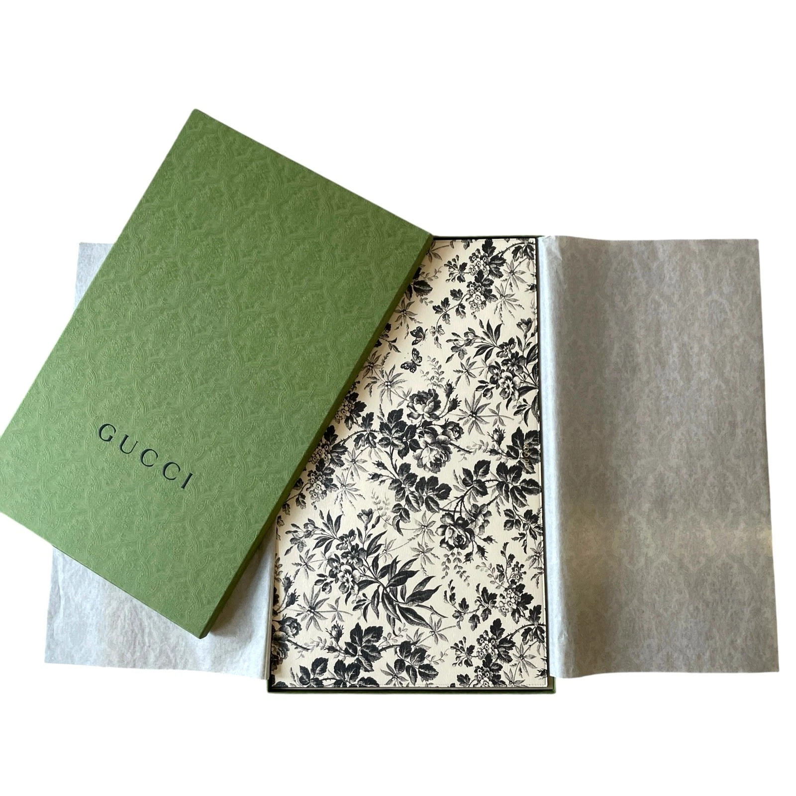 GUCCI Herbarium Pet Feeding Mat Leather Black & Cream Designer Pet 692961 NEW GUCCI Herbarium Pet Feeding Mat Leather Black & Cream Designer Pet 692961 NEW