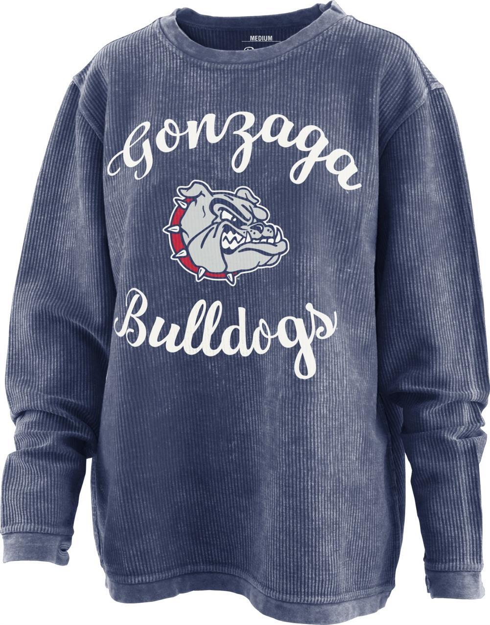 Women\'s Gonzaga University Bulldogs Comfy Cord Pullover Sweatshirt
