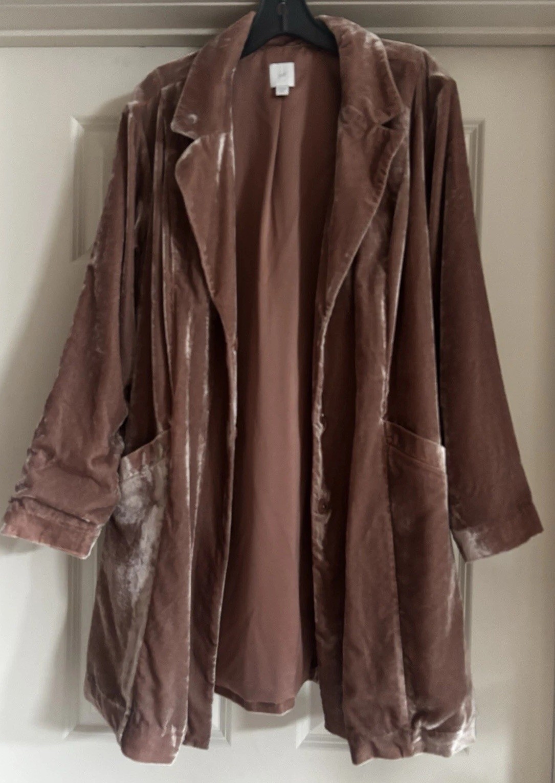 NWOT J. Jill Coastal Preppy Old Money Quiet Luxury Crushed Velvet Coat Size XLp NWOT J. Jill Coastal Preppy Old Money Quiet Luxury Crushed Velvet Coat Size XLp