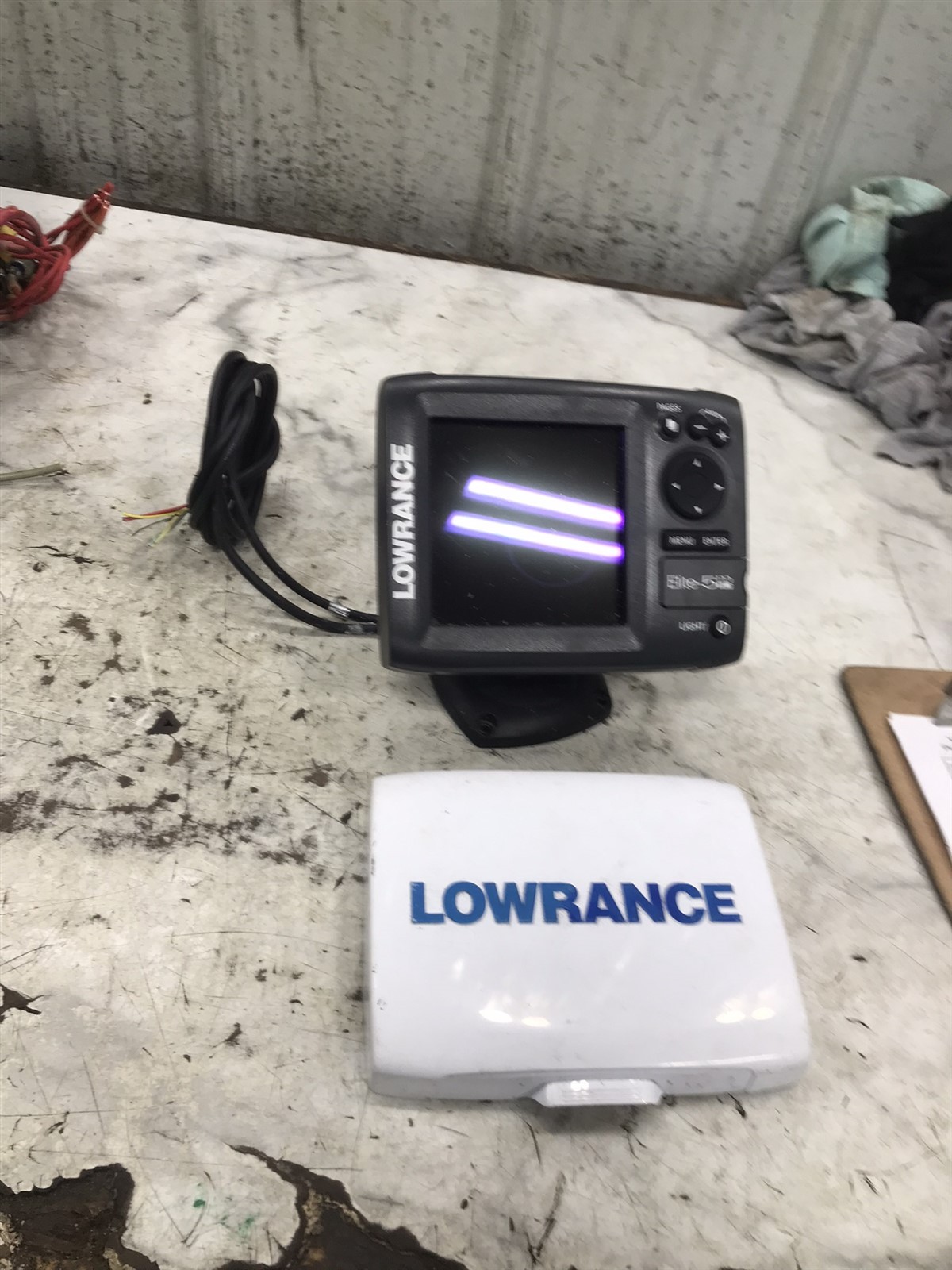 Boat Lowrance Elite-5M HD Elite 5 M Marine GPS chart plotter
