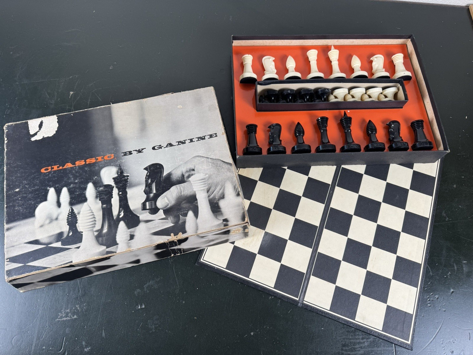 Rare Vintage 1961 Classic By Ganine, Peter Ganine Star Trek Chess Set, No.1494 Rare Vintage 1961 Classic By Ganine, Peter Ganine Star Trek Chess Set, No.1494