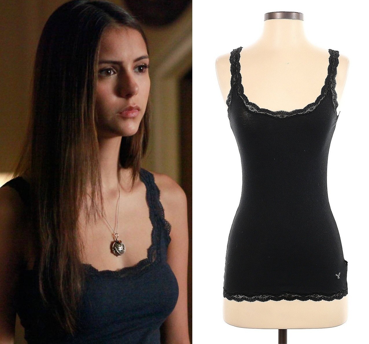 AMERICAN EAGLE OUTFITTERS ASO ELENA GILBERT THE VAMPIRE DIARIES Tank Top Small