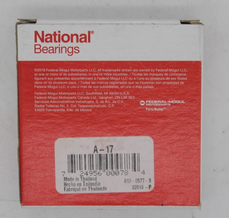 New National Bearings A-17 Multi-Purpose Bearing New National Bearings A-17 Multi-Purpose Bearing