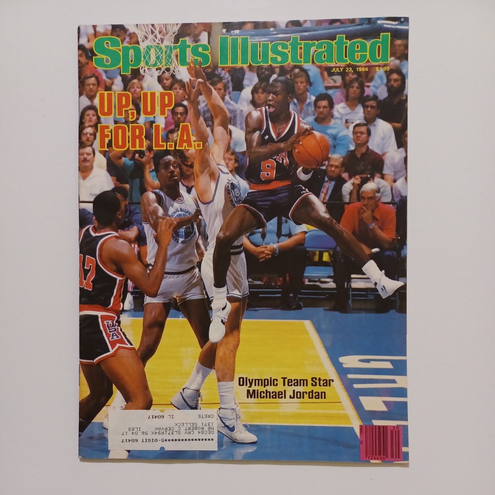 July 23 1984 Sports Illustrated   Michael Jordan  Olympics USA  Up Up For LA