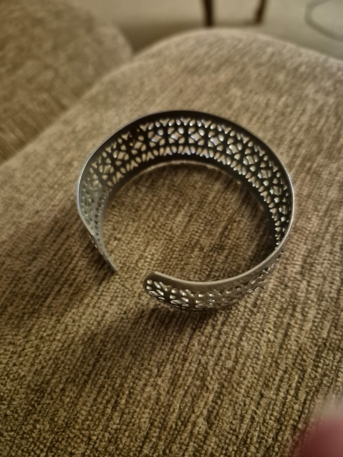 Vintage Mid Century Silver Tone Metal Lace Cuff Bracelet Openwork Filigree Vintage Mid Century Silver Tone Metal Lace Cuff Bracelet Openwork Filigree