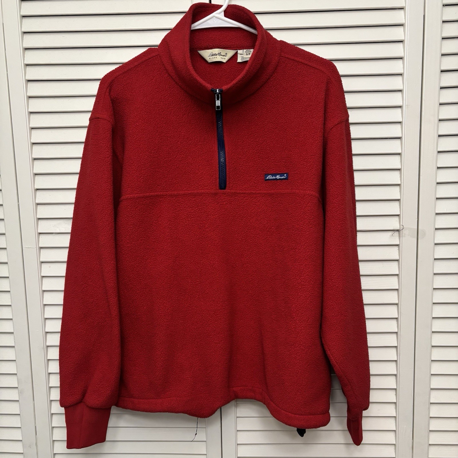Vintage Eddie Bauer Made In USA Polartec Quarter Zip Fleece Pullover  Size S