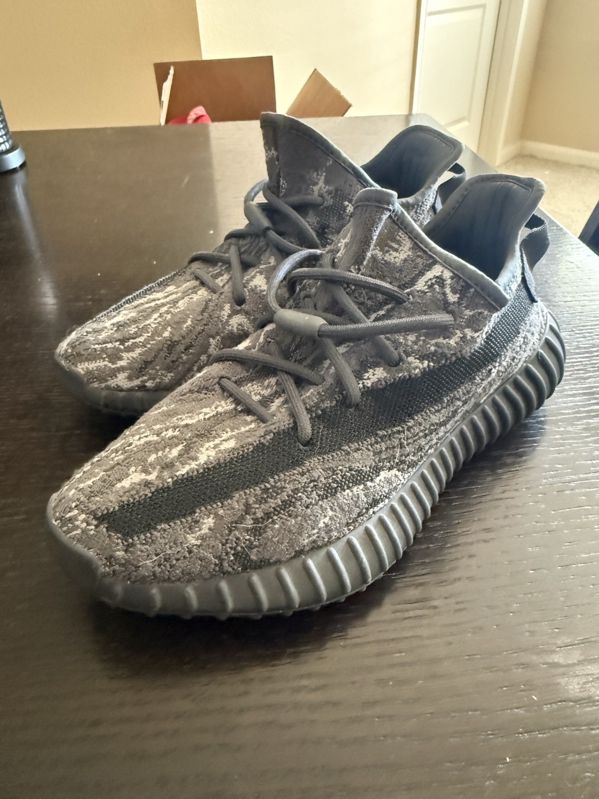 adidas Yeezy Boost 350 V2 MX Dark Salt Gray Low Top Sneakers ID4811 No Insoles