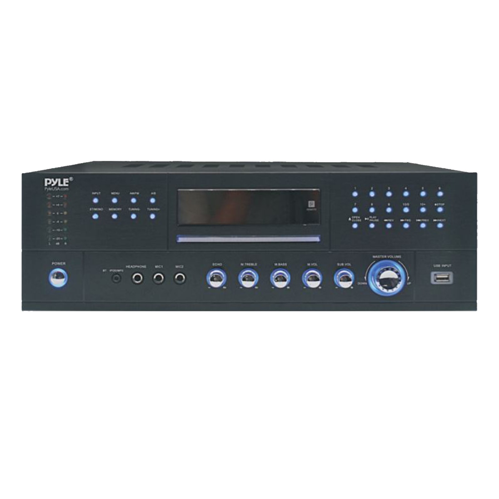 Pyle PD1000BA Bluetooth Home Theater Preamplifier A/V Receiver