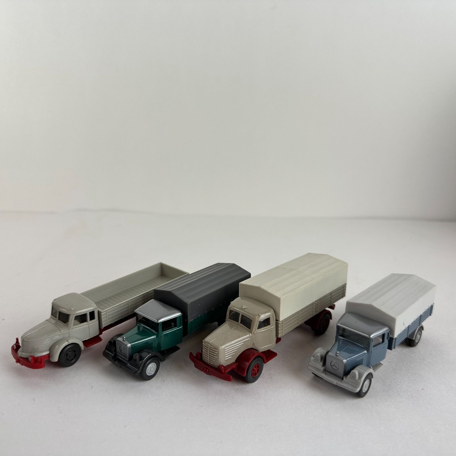 Vintage Wiking Plastic Lot Covered Trucks Mercedes Vintage Wiking Plastic Lot Covered Trucks Mercedes