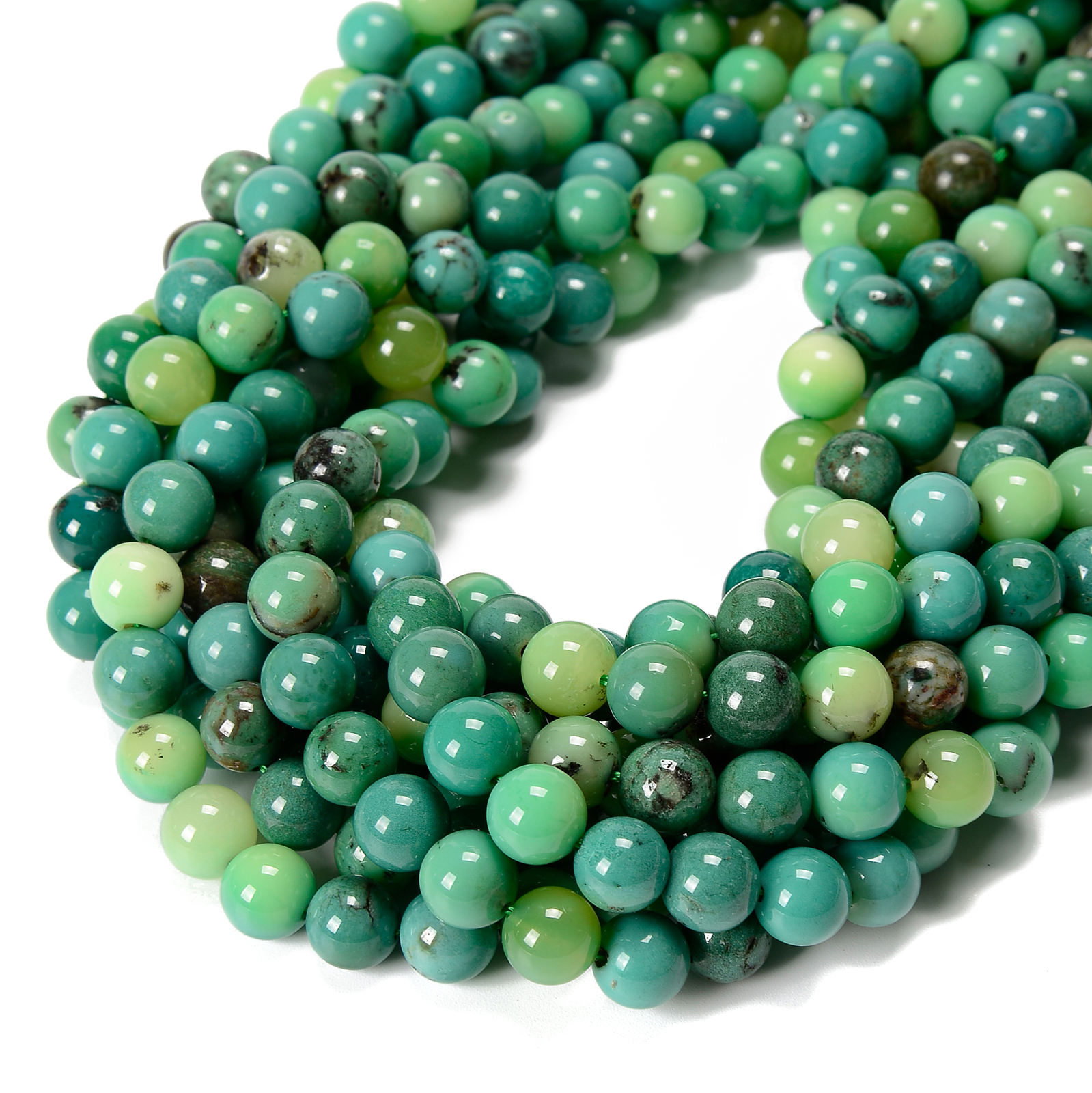 Natural Chrysoprase Smooth Round Beads 4mm 6mm 8mm 10mm 12mm 15.5\