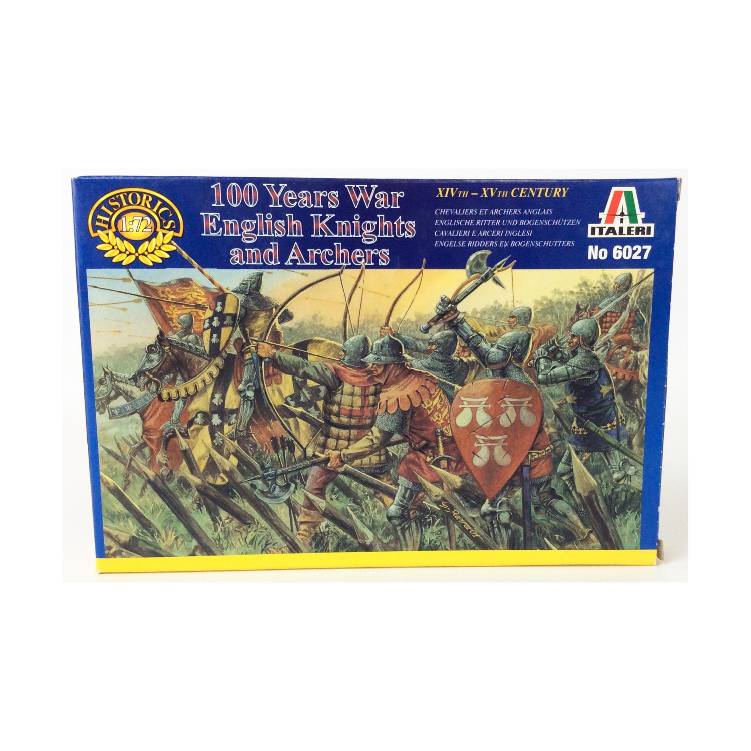 Italeri Historics Collection 1/ 100 Years War - English Knights & Arch VG+/NM Italeri Historics Collection 1/ 100 Years War - English Knights & Arch VG+/NM
