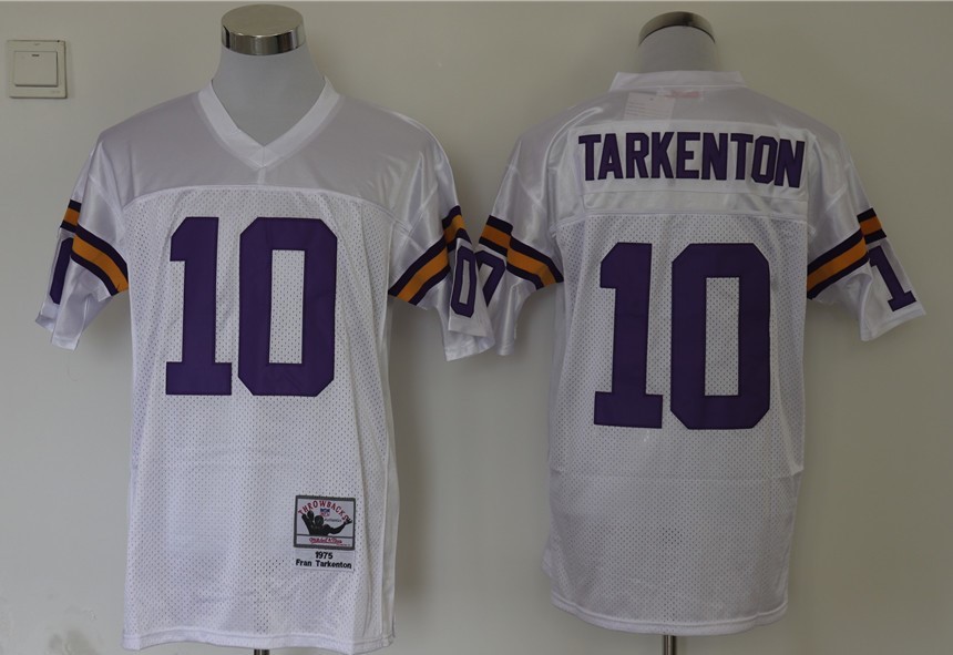 Vintage Fran Tarkenton #10 Minnesota Vikings Throwback Football Jersey Men’s NWT
