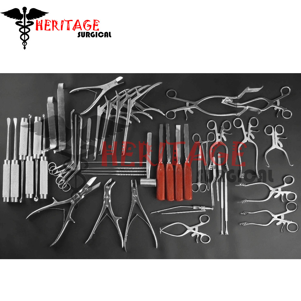 Spine Laminectomy Set 45 Pcs Complete Orthopedic Surgical Instruments set