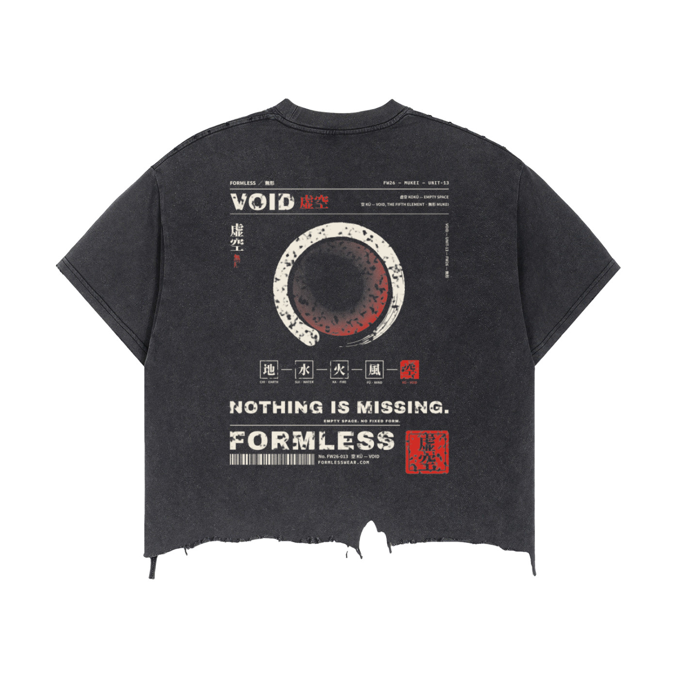 VOID — Vintage Washed Distressed Hem Tee