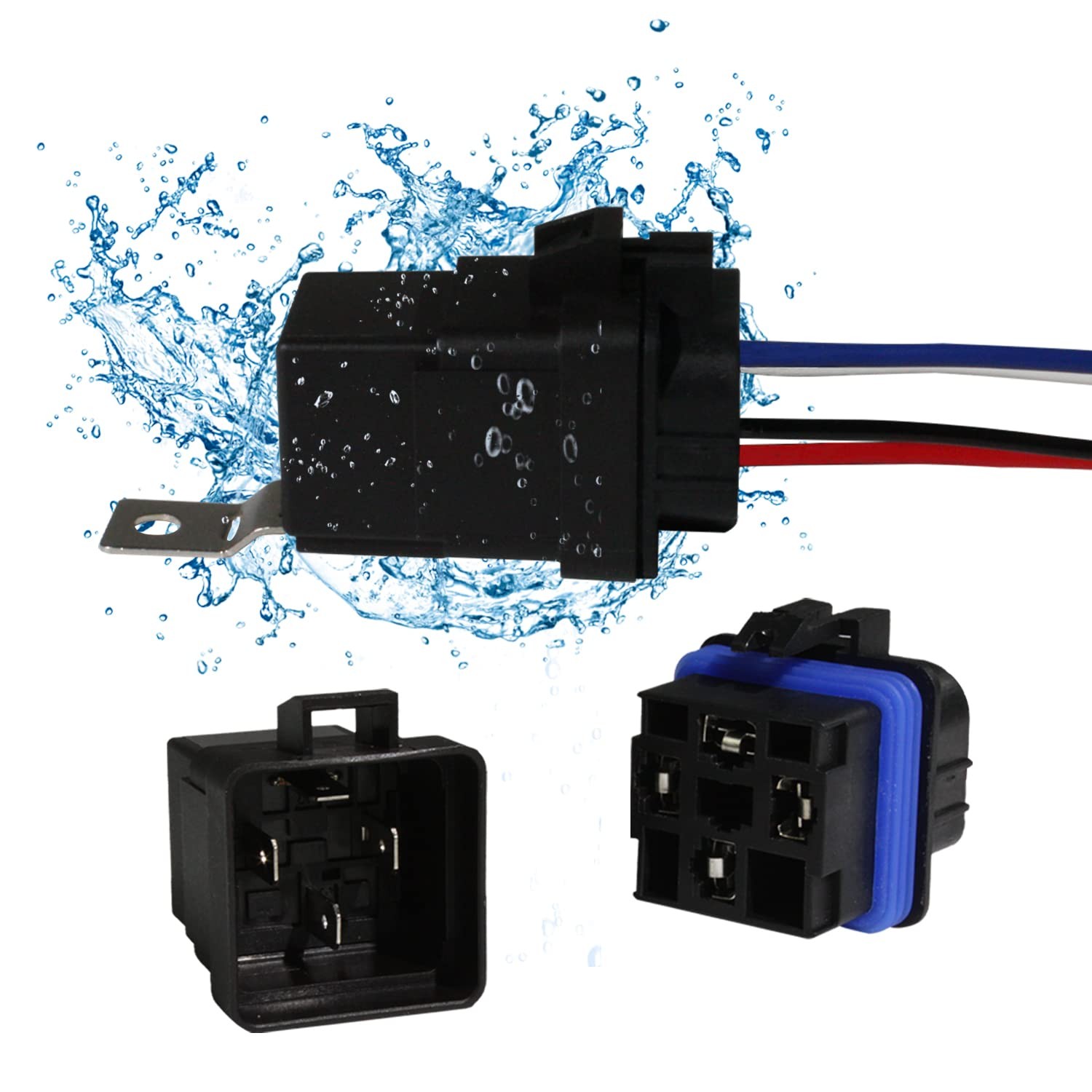 4-PIN 40/30 AMP 12 V DC Waterproof Relay Kit Harness Socket - Heavy Duty 12 AWG 4-PIN 40/30 AMP 12 V DC Waterproof Relay Kit Harness Socket - Heavy Duty 12 AWG