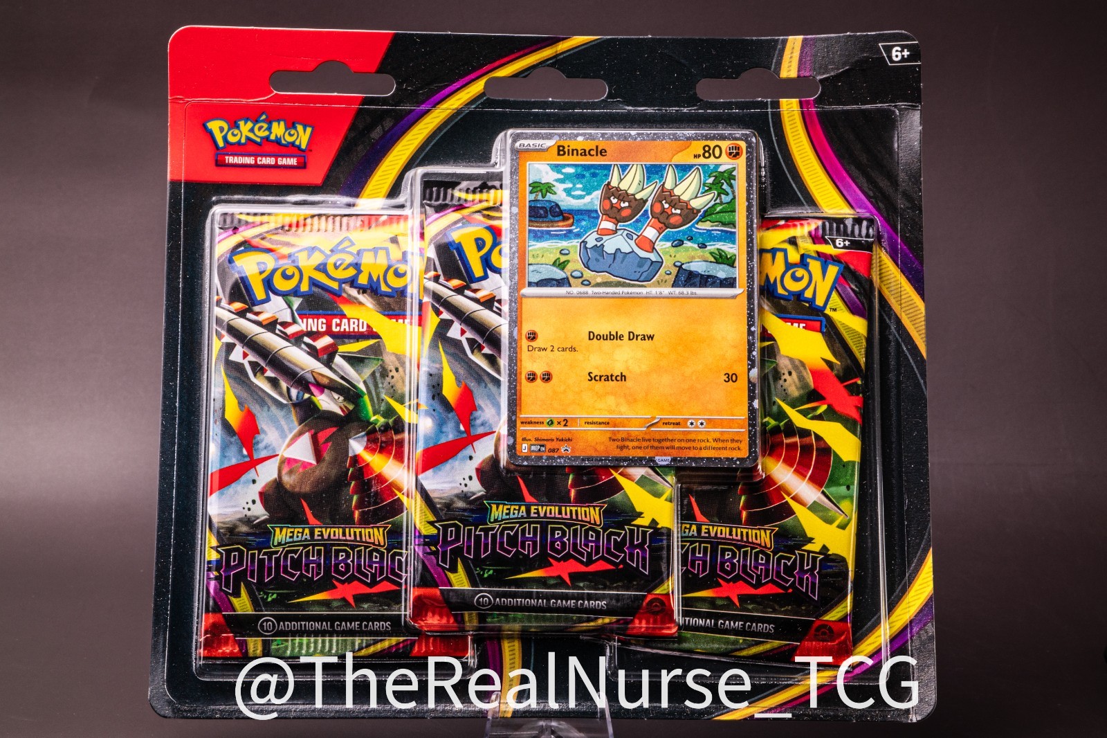 Pokemon TCG: ME05 Pitch Black (PBL): 3-pack Blister Binacle Promo NEW SEALED