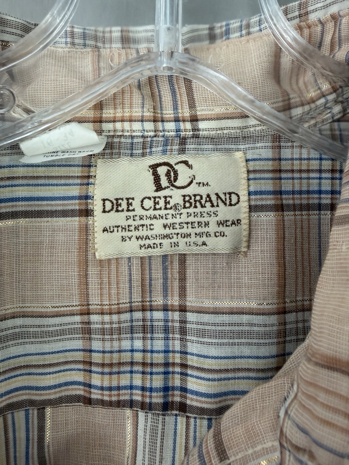 Dee Cee Western Shirt Plaid Dee Cee Western Shirt Plaid