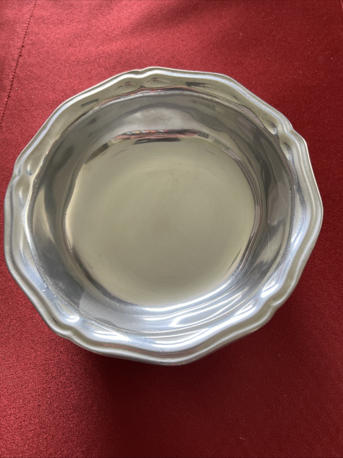 Vintage RWP Wilton Armetale Columbia PA Rimmed Soup Bowl Queen Anne Pewter 7\ Vintage RWP Wilton Armetale Columbia PA Rimmed Soup Bowl Queen Anne Pewter 7\