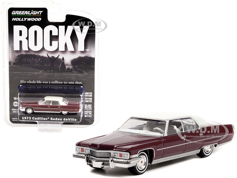 1973 CADILLAC SEDAN DEVILLE BURGUNDY \