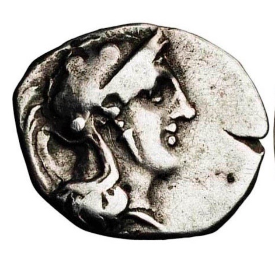 432-420 BC Diobol Italy Heracleia Ancient Greek Silver Old Coin Athena Head