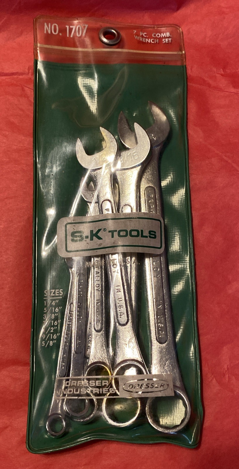 Rare FIND Vintage -7 Piece SK Combination Wrench Set-Summit Best Offer