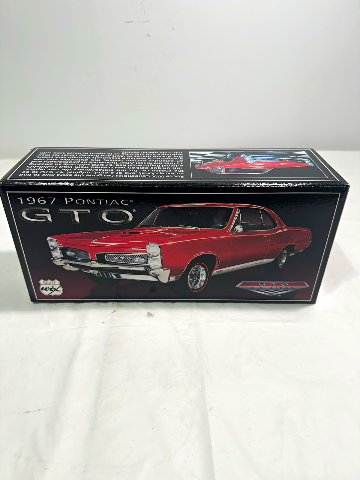 Route WIX Collectibles 1967 Pontiac GTO Red 1:24 Diecast GM Licensed MPN 99167