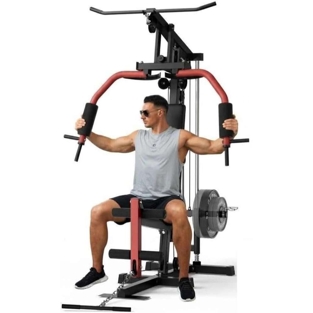 Home Gym Station with 400lb Capacity - Space-Saving Full Body Workout Machine