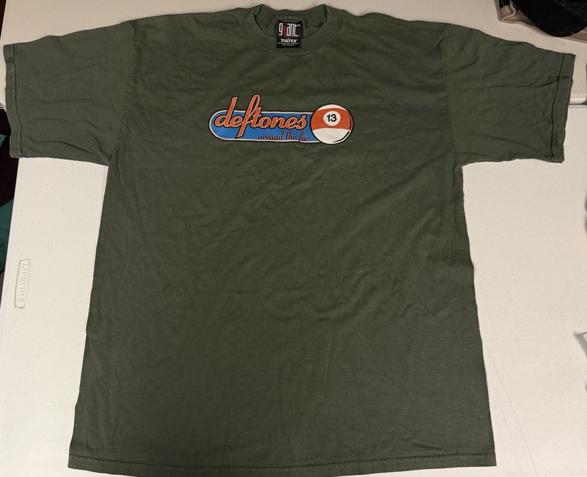 Vintage 1998 Deftones Around The Fur XL Shirt Billiards Giant Tag