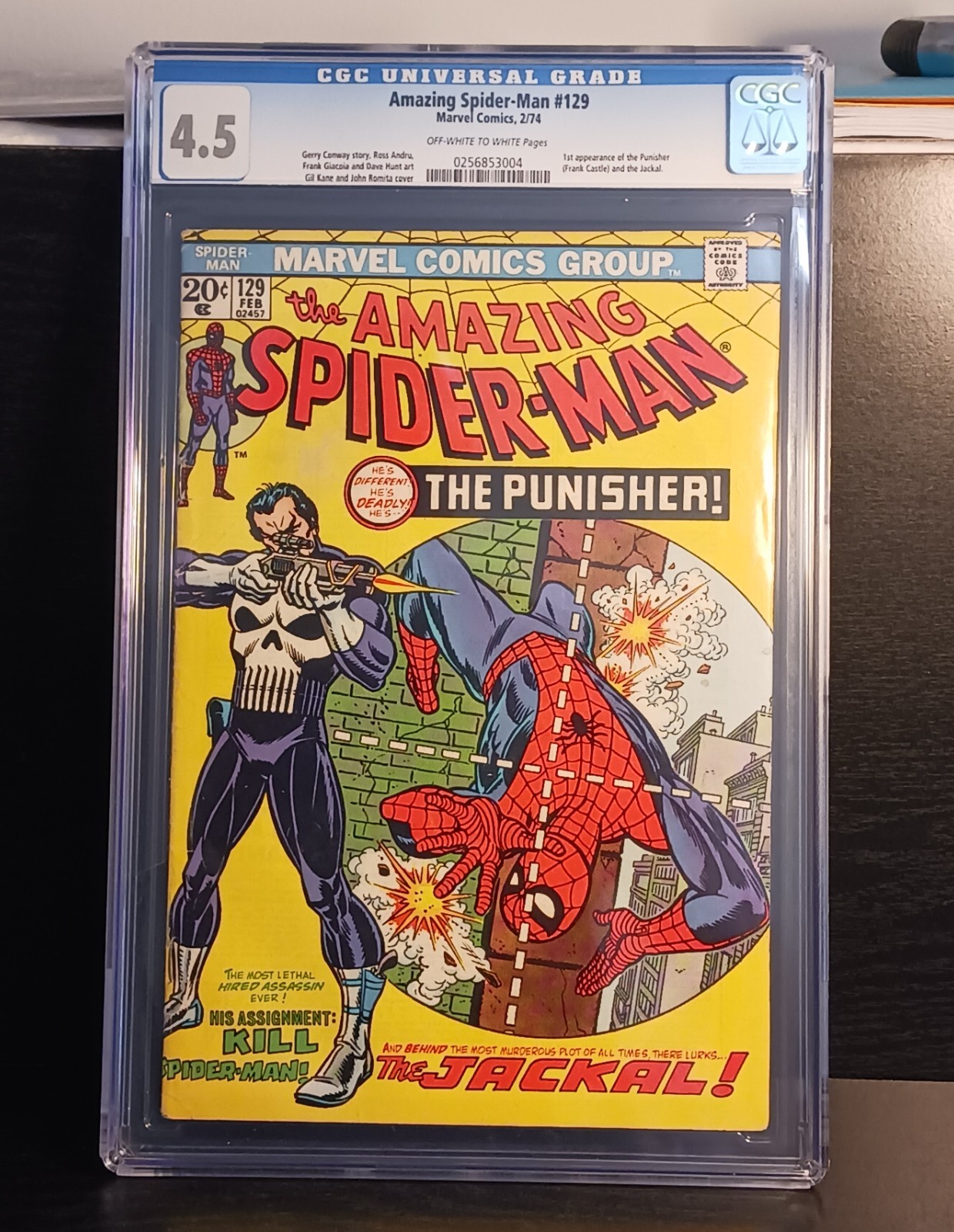 Amazing Spider-Man #129 CGC 4.5 (1974) 1st Punisher Marvel Comics