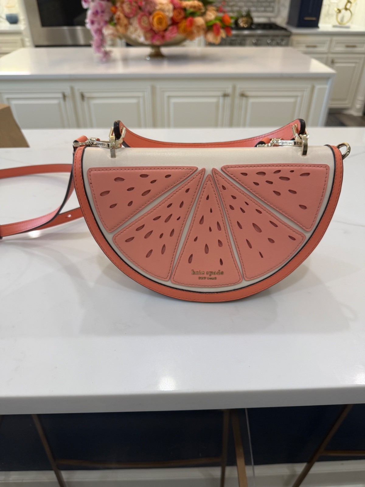 Limited Edition Kate Spade Watermelon Slice Crossbody Purse