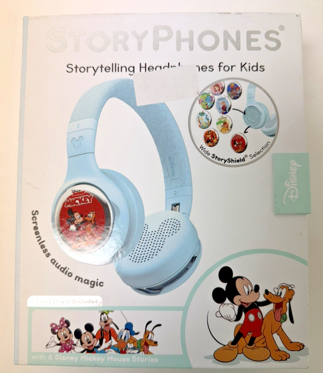 StoryPhones Disney | Blue | Mickey Mouse | Kids Bluetooth Headphones StoryShield