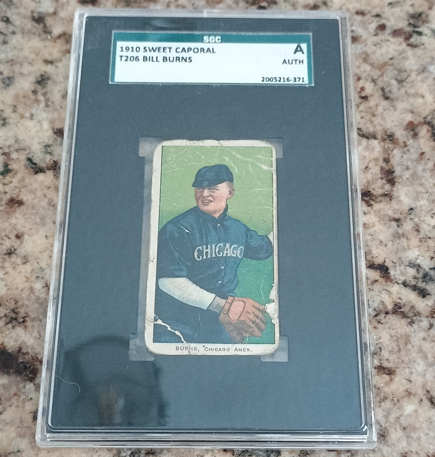 1910 Sweet Caporal T206 Bill Burns Tobacco Card SGC Authentic A 1910 Sweet Caporal T206 Bill Burns Tobacco Card SGC Authentic A
