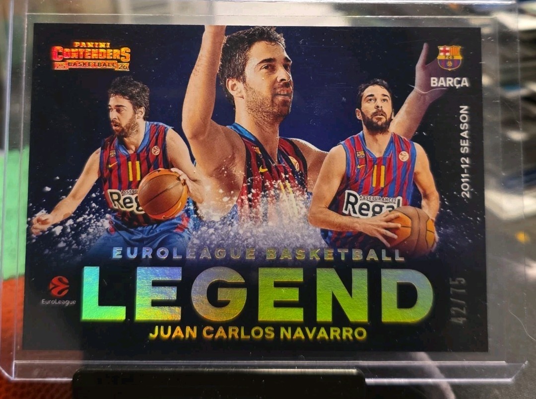 Juan Carlos Navarro 2025-26 Contenders Euroleague Legend /75 Juan Carlos Navarro 2025-26 Contenders Euroleague Legend /75