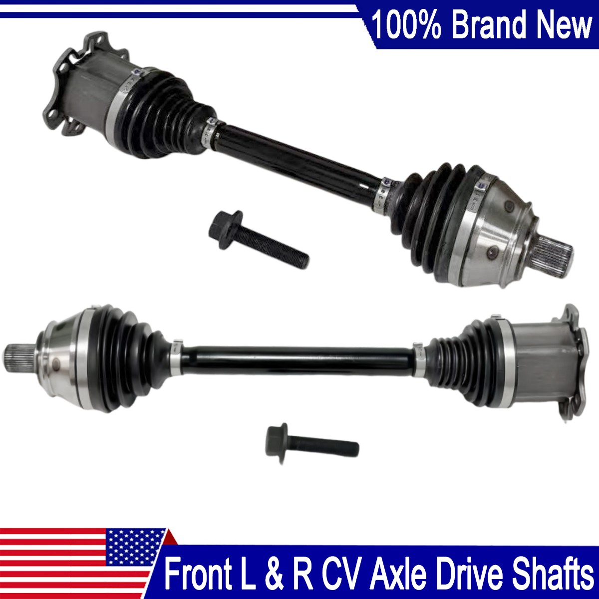 2X Front Axle CV Joints CVJ Drive Shafts For Bentley Continental GT GTC 2003-12
