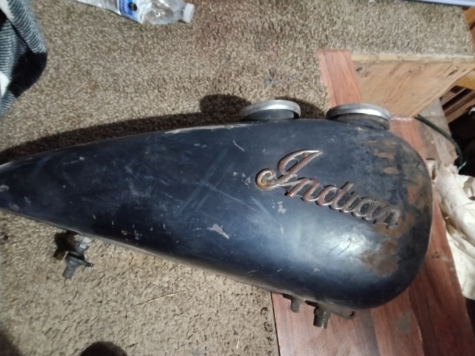 1940ish I believe half of a split tank in really great shape it holds oil and ga