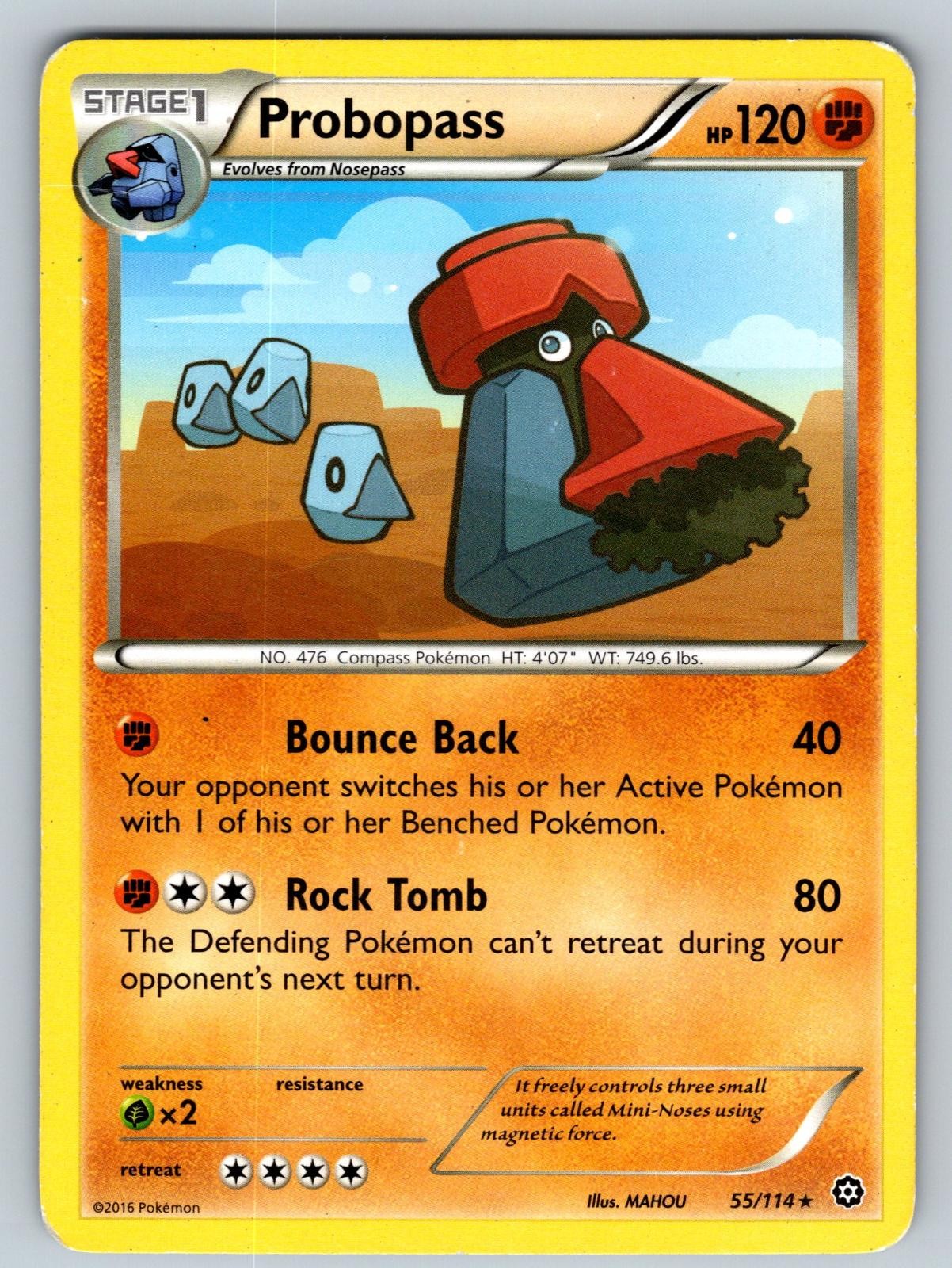 Probopass 55/114 Rare Steam Siege Pokemon Heavily Played