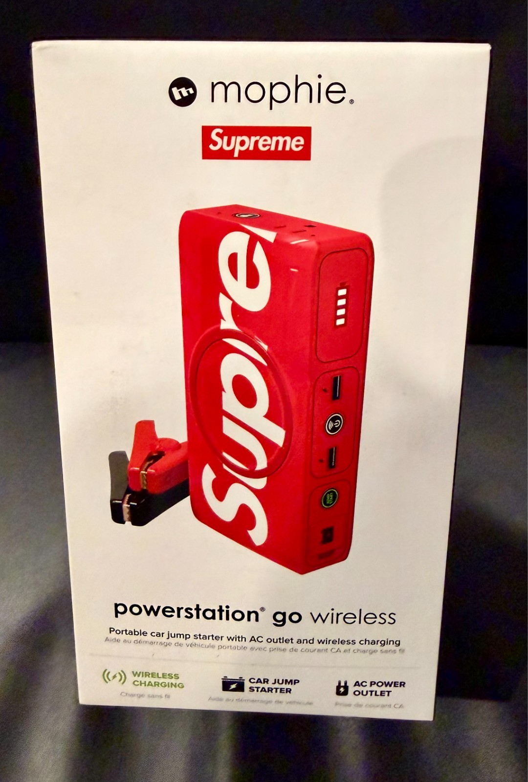 Supreme Mophie Powerstation Go Wireless - Red (Car Jump Starter) FW20