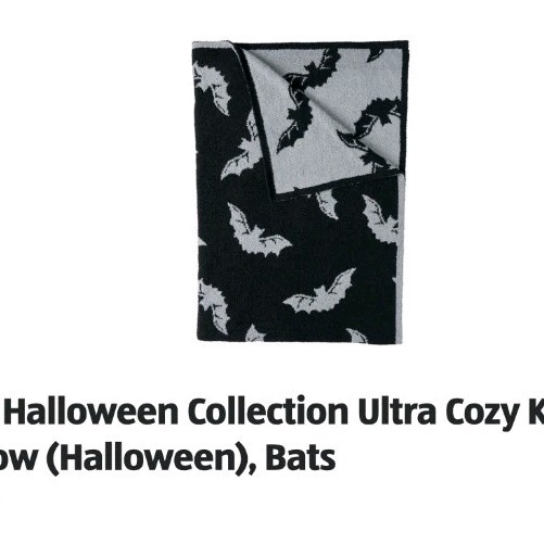 ALDI The Halloween Collection Ultra Cozy Knit Throw (Halloween) Bats Aldi Aos ALDI The Halloween Collection Ultra Cozy Knit Throw (Halloween) Bats Aldi Aos