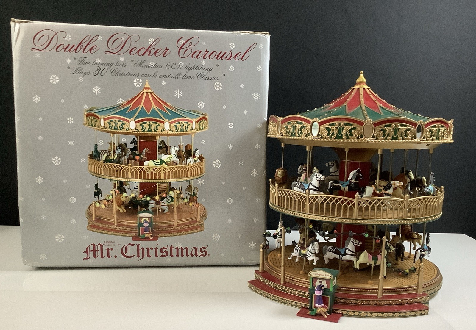 Mr. Christmas 2005 Double Decker Carousel 30 Musical Carols & Lights -Video Mr. Christmas 2005 Double Decker Carousel 30 Musical Carols & Lights -Video