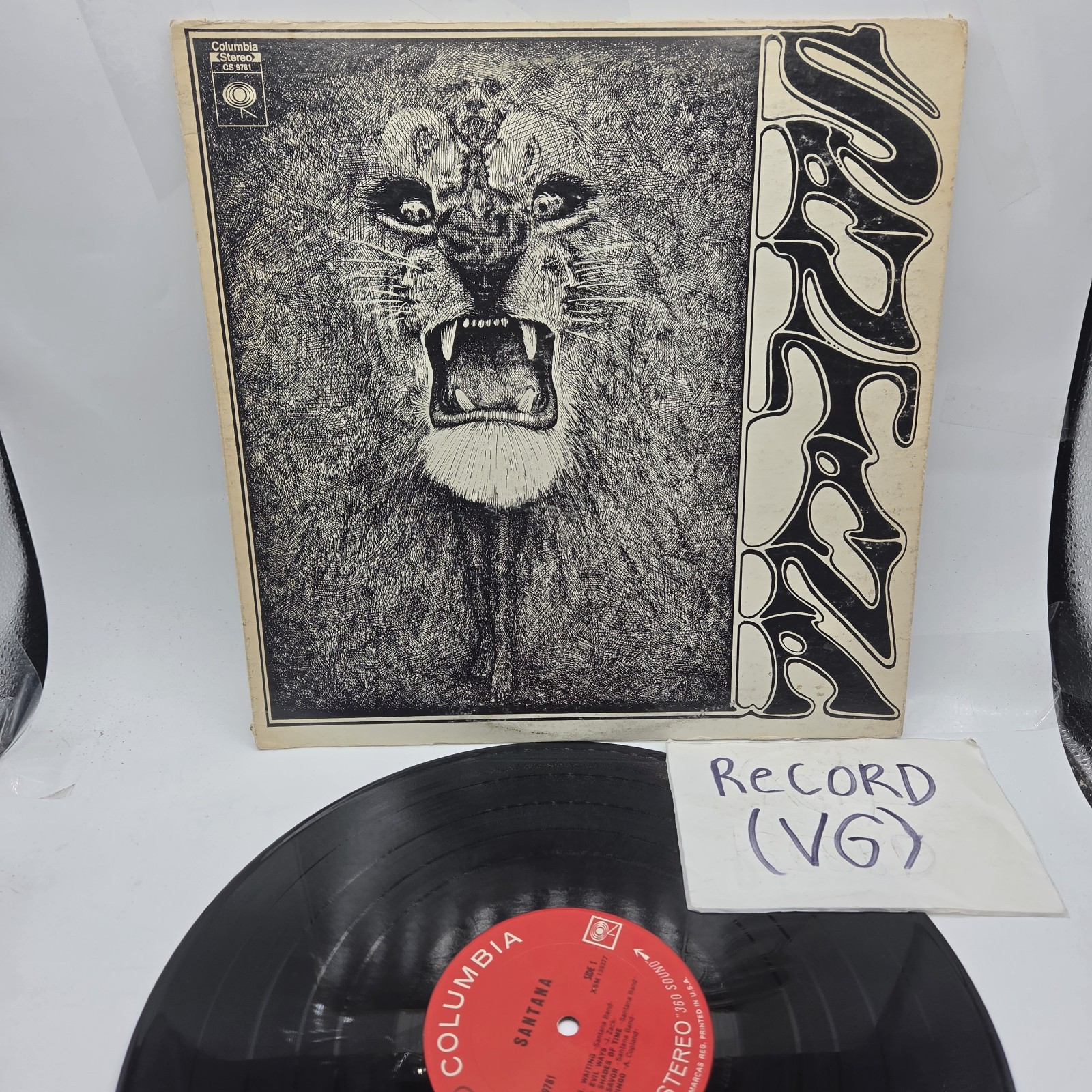 Santana Self-Titled Vinyl LP Columbia Evil Ways Soul Sacrifice 2 Eye '69 VG Santana Self-Titled Vinyl LP Columbia Evil Ways Soul Sacrifice 2 Eye '69 VG