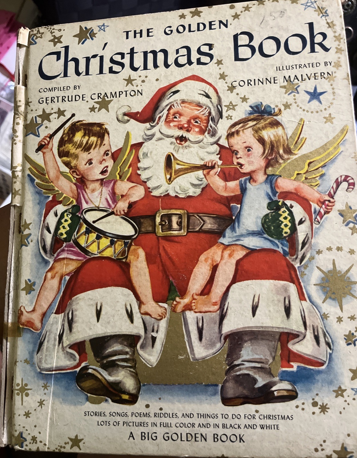 Vintage 1947 The Golden Christmas Book BIG with working Pop-Up Christmas Tree Vintage 1947 The Golden Christmas Book BIG with working Pop-Up Christmas Tree