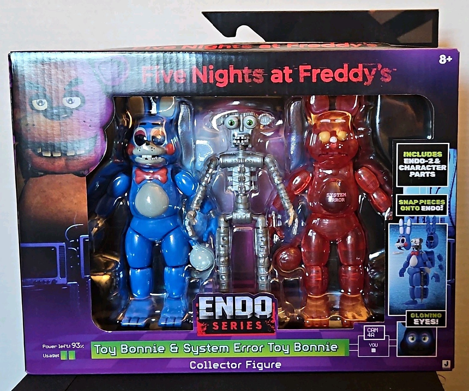 Jazwares Five Nights at Freddy’s Endo Series Toy Bonnie Figure Set.  NIB