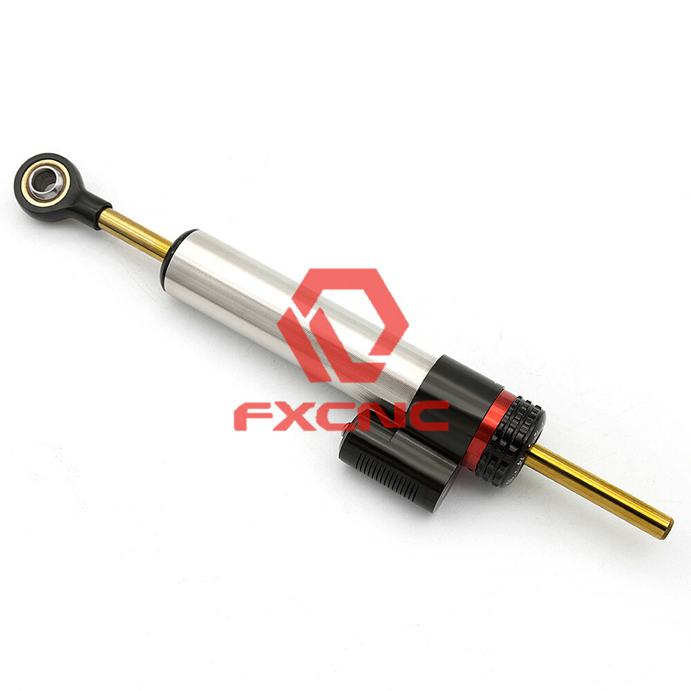 CNC Universal For Sportbike Scooter Steering Damper Stabilizer Alumunm Silver x1