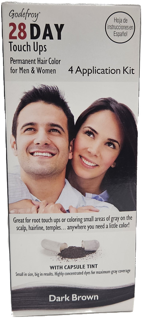 Godefroy 28 Day Touch Ups, Dark Brown, 4 Application Kit Godefroy 28 Day Touch Ups, Dark Brown, 4 Application Kit