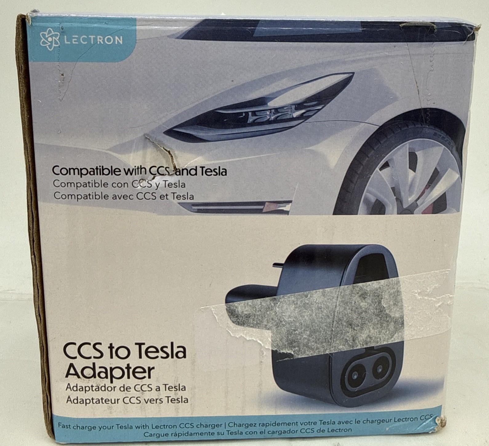 Lectron CCS to Tesla Adapter 300A 500V Fast Charger 150kW -New Open Box Lectron CCS to Tesla Adapter 300A 500V Fast Charger 150kW -New Open Box