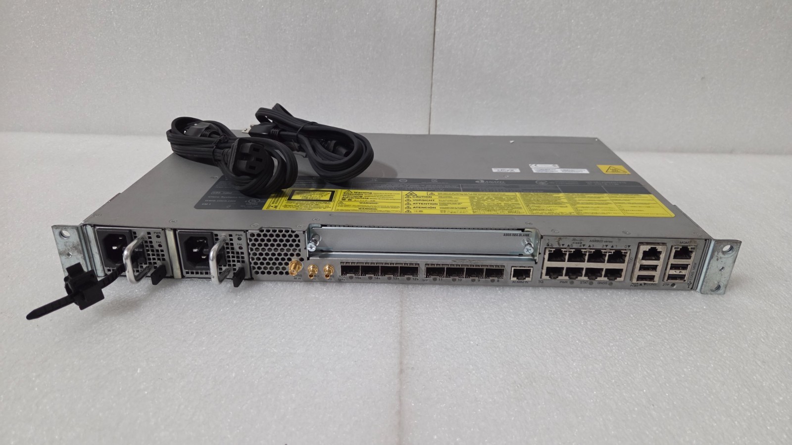Cisco ASR920-12SZ-IM Router 12 GE & 4 10GE Ports Advanced Metro License Dual AC
