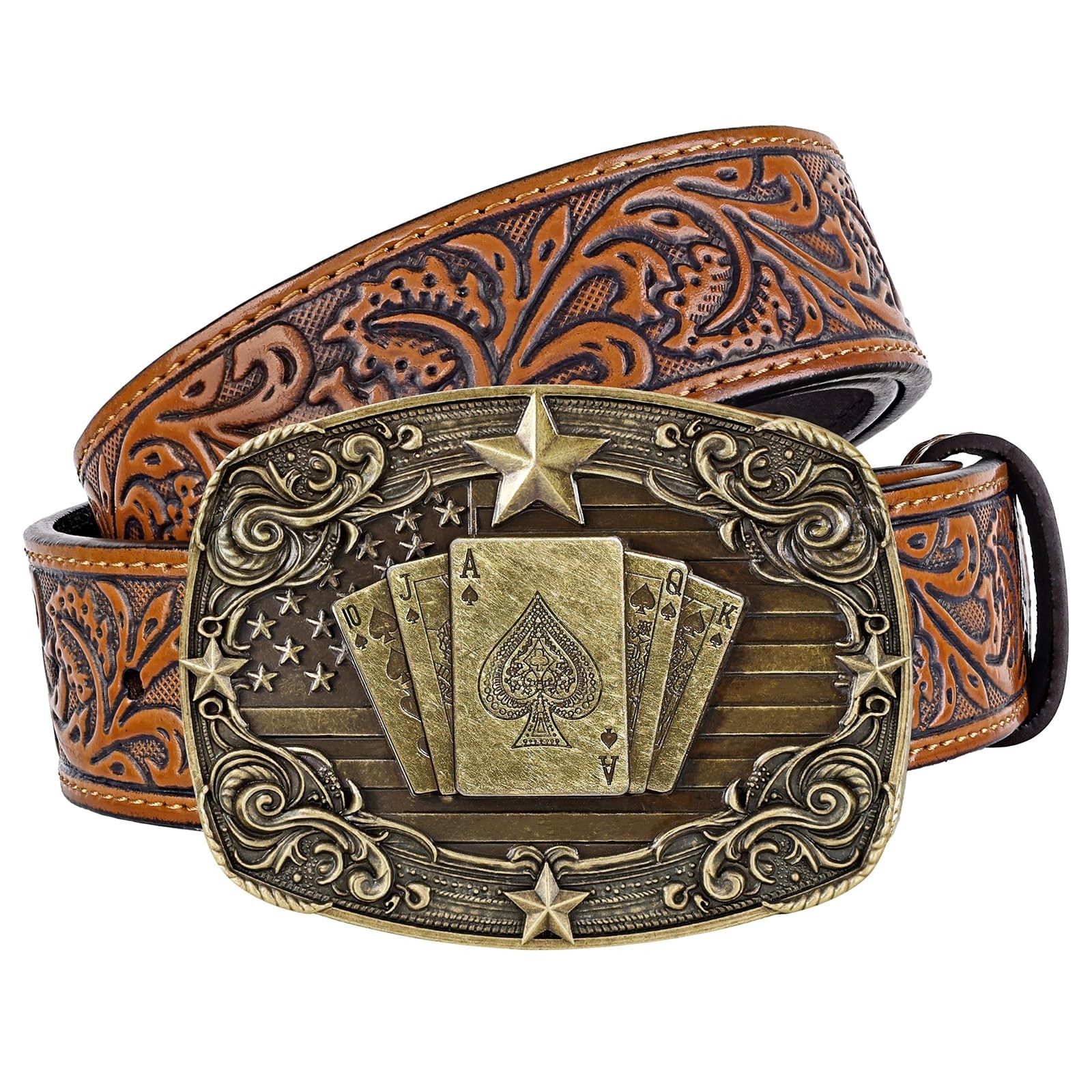 LALATCH Western Cowboy Belts S for Waist 33\ LALATCH Western Cowboy Belts S for Waist 33\