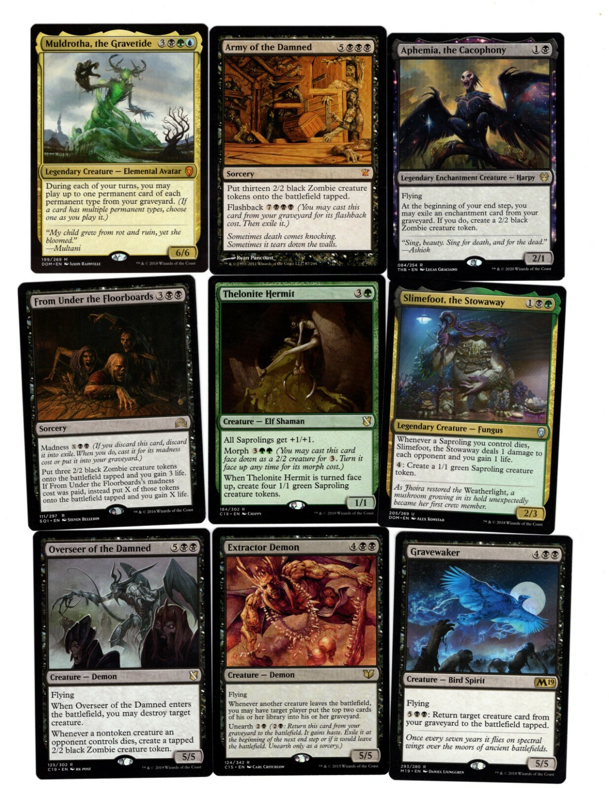 Muldrotha the Gravetide-Commander-EDH 100 Card MTG Deck- RTP-MYTHICS-RARES 
